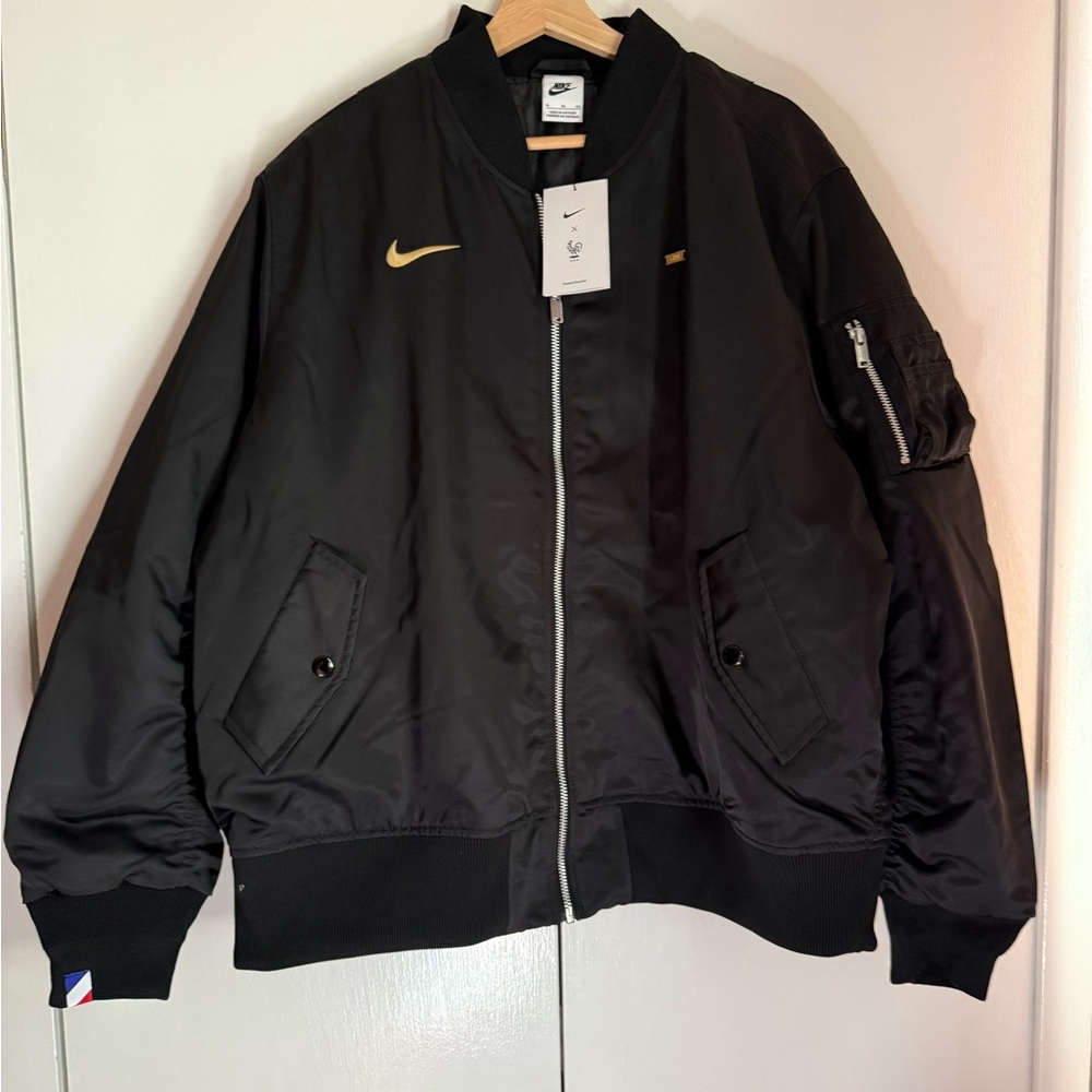 Nike France Football Federation Punk Bomber Jacket 'Black'